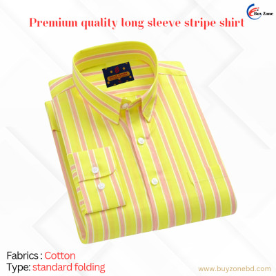 1 Piece Long Sleeve Strip Shirt