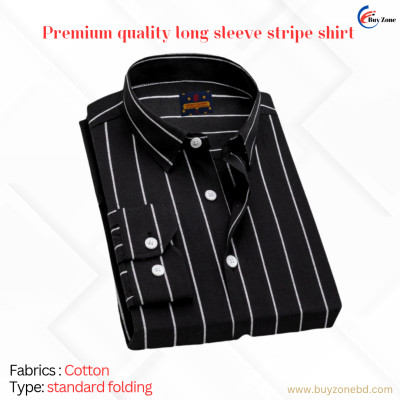 1 Piece Long Sleeve Strip Shirt
