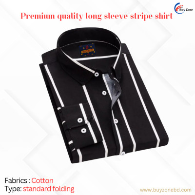 1 Piece Long Sleeve Strip Shirt