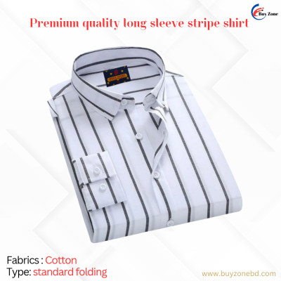 1 Piece Long Sleeve Strip Shirt