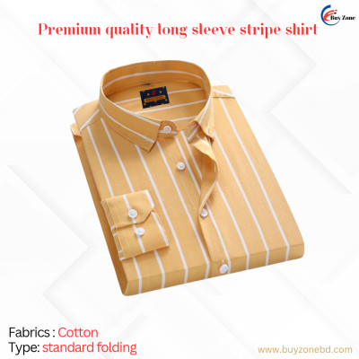 1 Piece Long Sleeve Strip Shirt