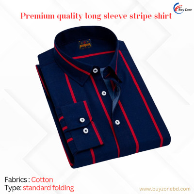 1 Piece Long Sleeve Strip Shirt