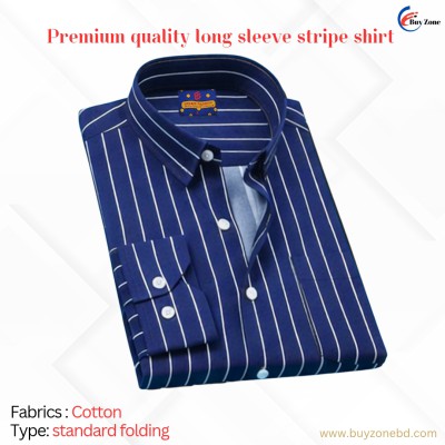 1 Piece Long Sleeve Strip Shirt